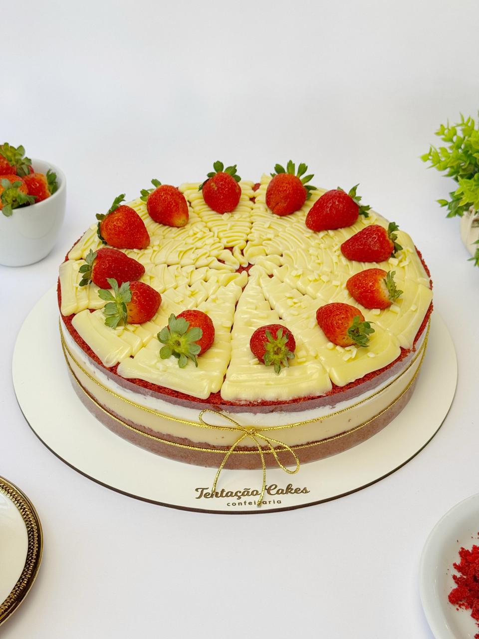 Red Velvet com Morangos
